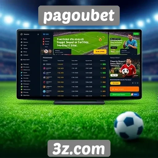 Interface do usuário do site Pagoubet é intuitiva