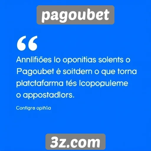 Opiniões de usuários sobre o Pagoubet